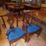 antieke set mahoniehouten stoelen tien stuks circa 1900 – 1920 2