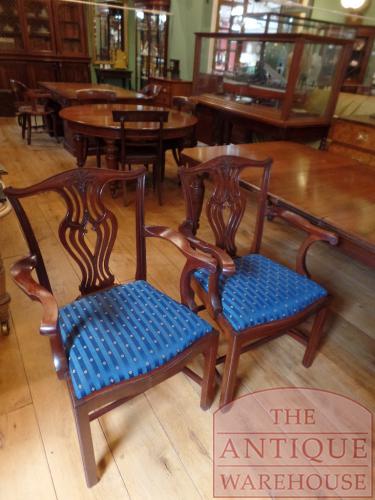 antieke set mahoniehouten stoelen tien stuks circa 1900 – 1920 2