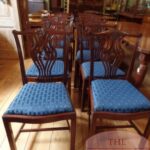 antieke set mahoniehouten stoelen tien stuks circa 1900 – 1920 3