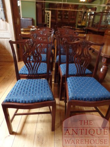 antieke set mahoniehouten stoelen tien stuks circa 1900 – 1920 3