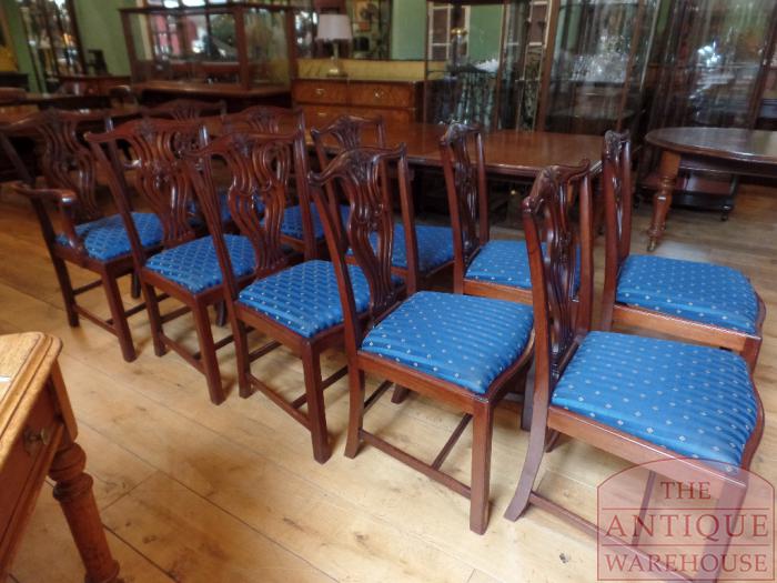 antieke set mahoniehouten stoelen tien stuks circa 1900 – 1920 4