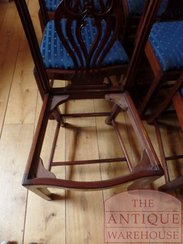 antieke set mahoniehouten stoelen tien stuks circa 1900 – 1920 5