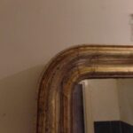 Antieke spiegel met verzilverde lijst 2