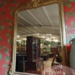 Antieke vergulde Louis Philippe spiegel 1