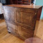 Antieke mahonie military ladekast 4