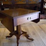 Antiek eiken side table 3