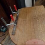 Antieke Engelse eiken coulissentafel 2