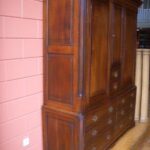 antiek eiken Engels kabinet 2