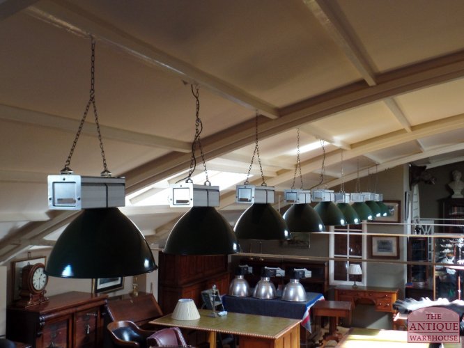 vinatge fabrieks lamp,